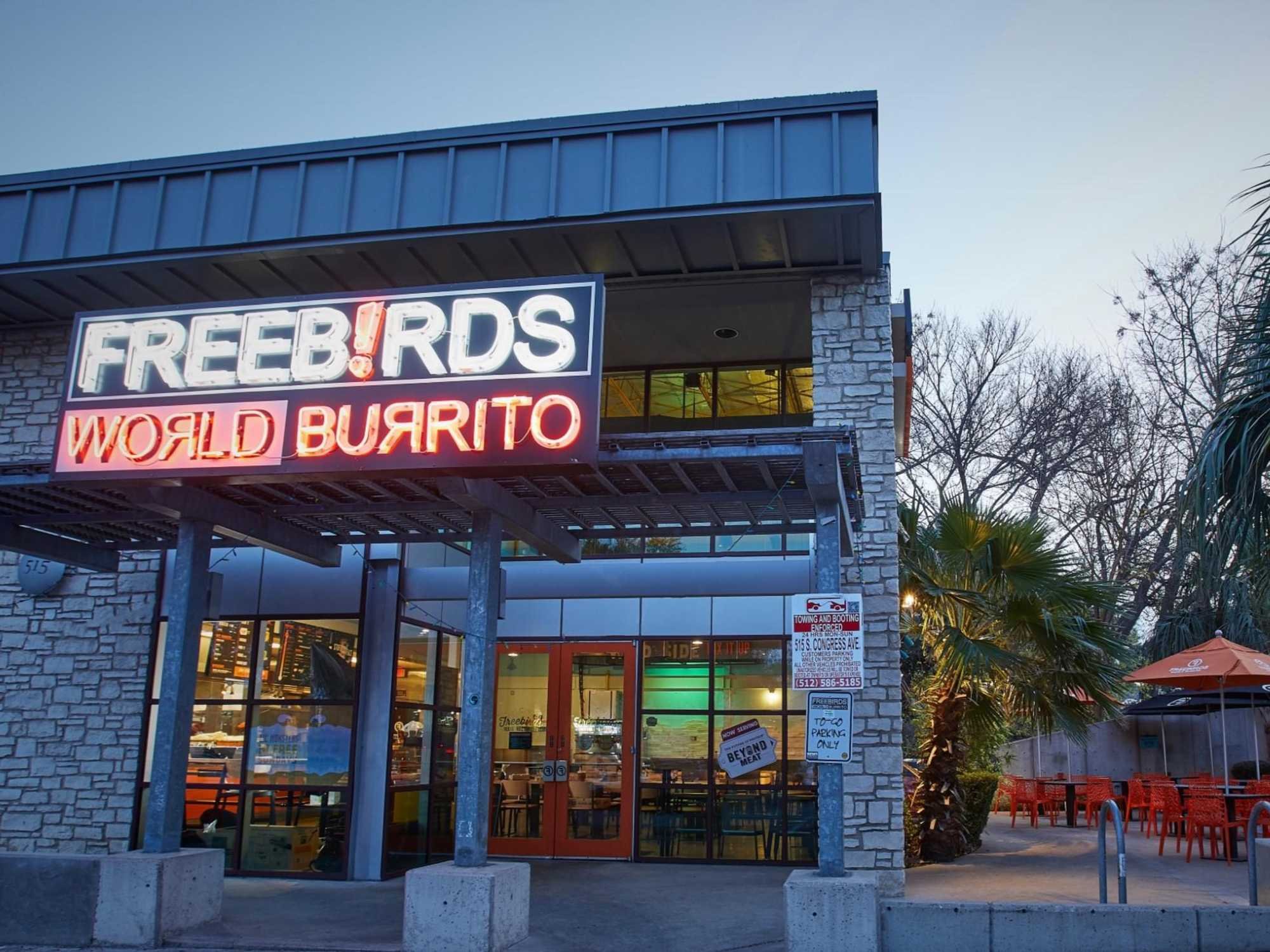Freebird World Burrito restaurant in Dallas, United States