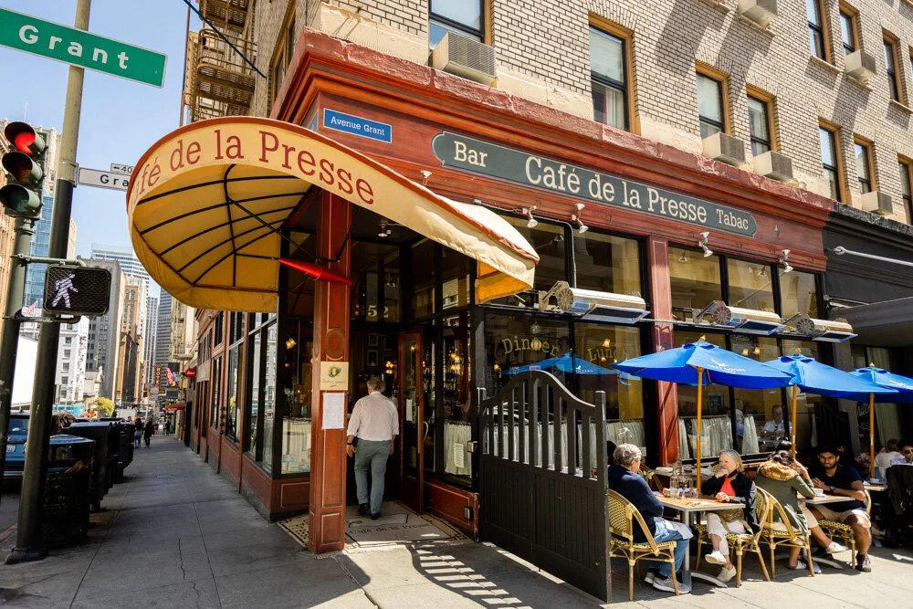 Café de la Presse restaurant in San Francisco, United States