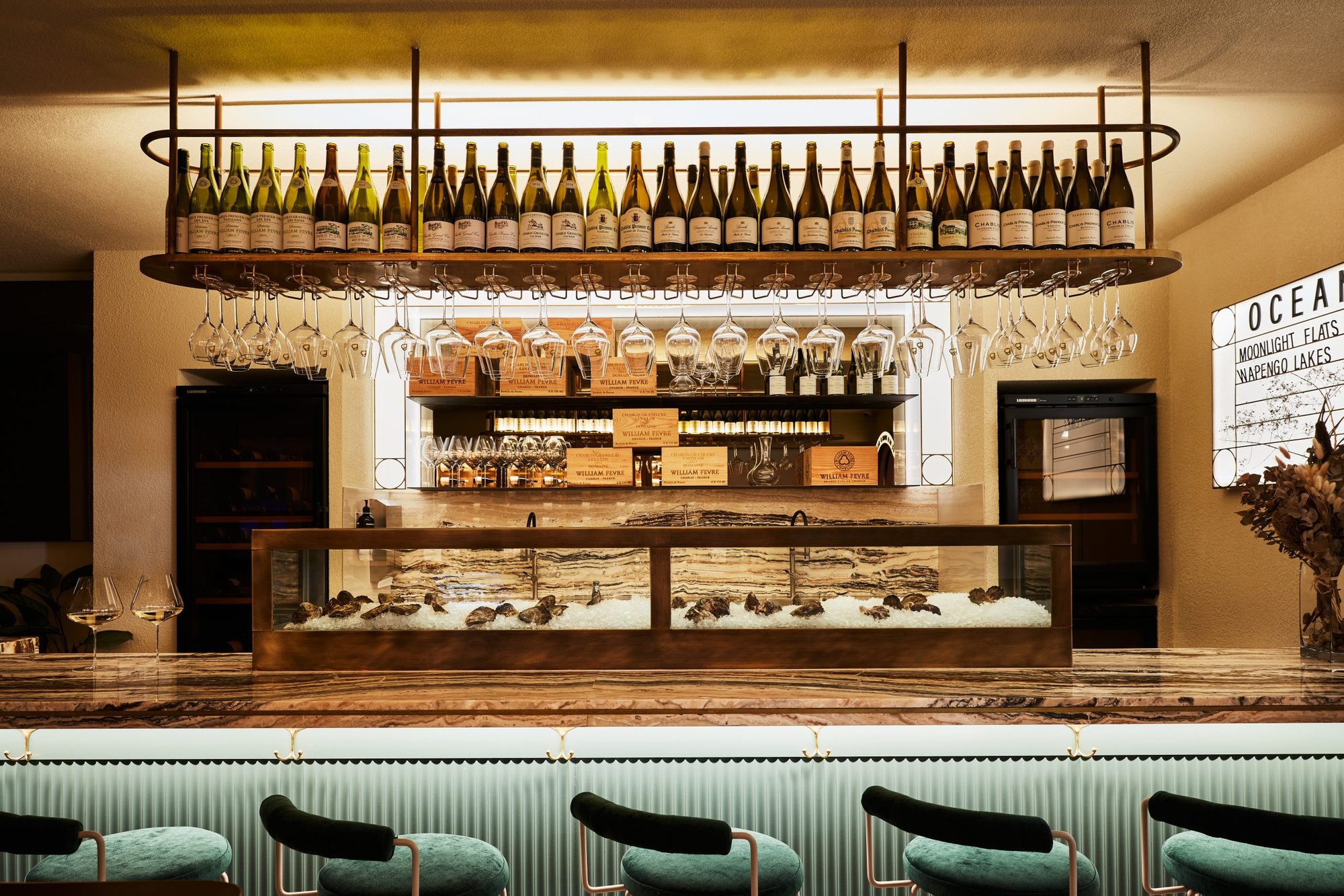 Pearl Chablis & Oyster Bar restaurant in Melbourne, Australia