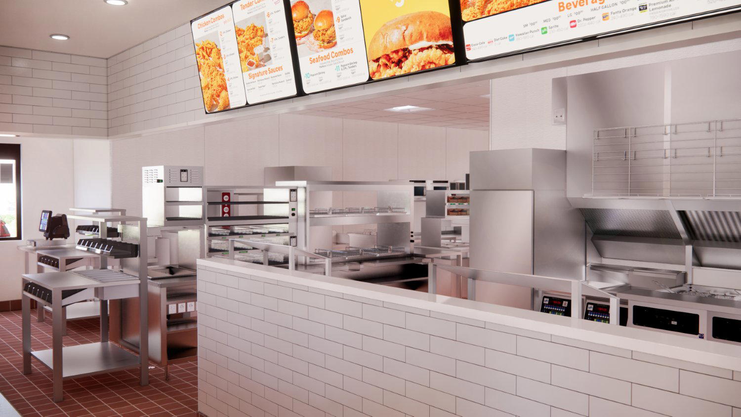 Popeyes Louisiana Kitchen restaurant in New York City, United States