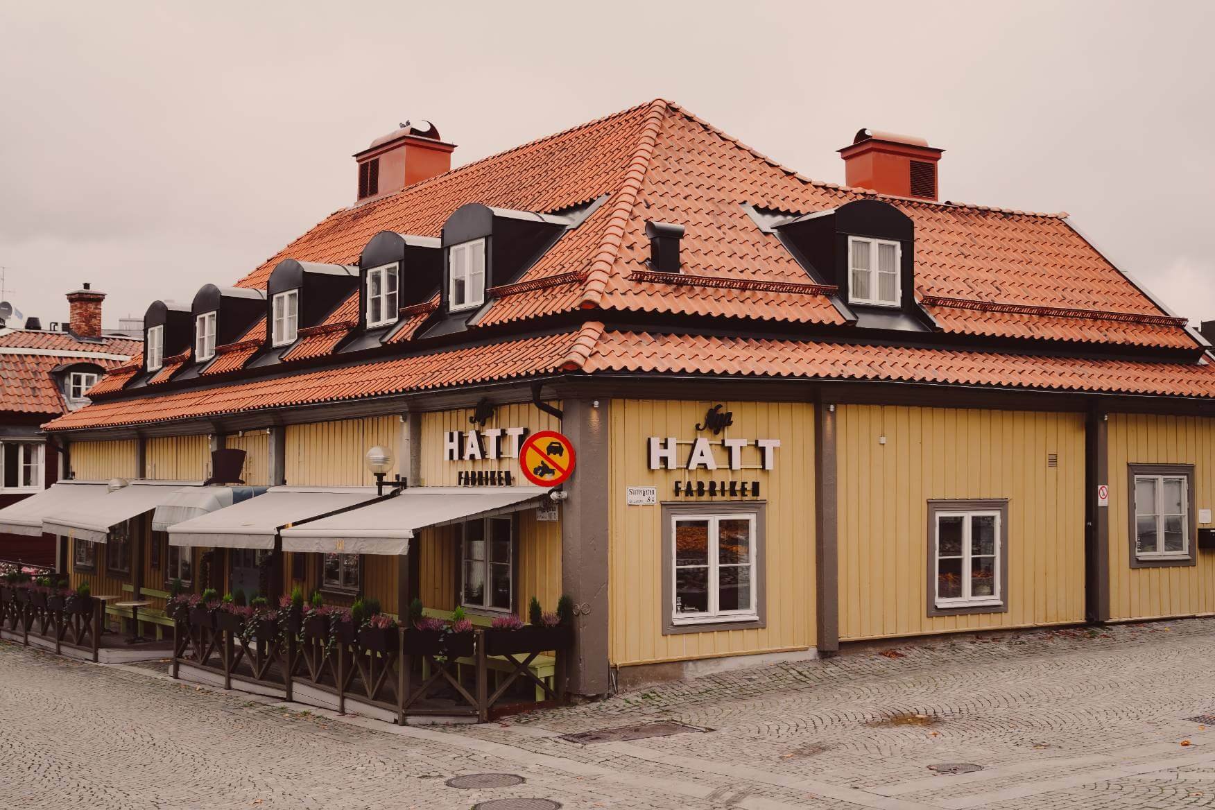 Nya Hattfabriken restaurant in Västerås, Sweden
