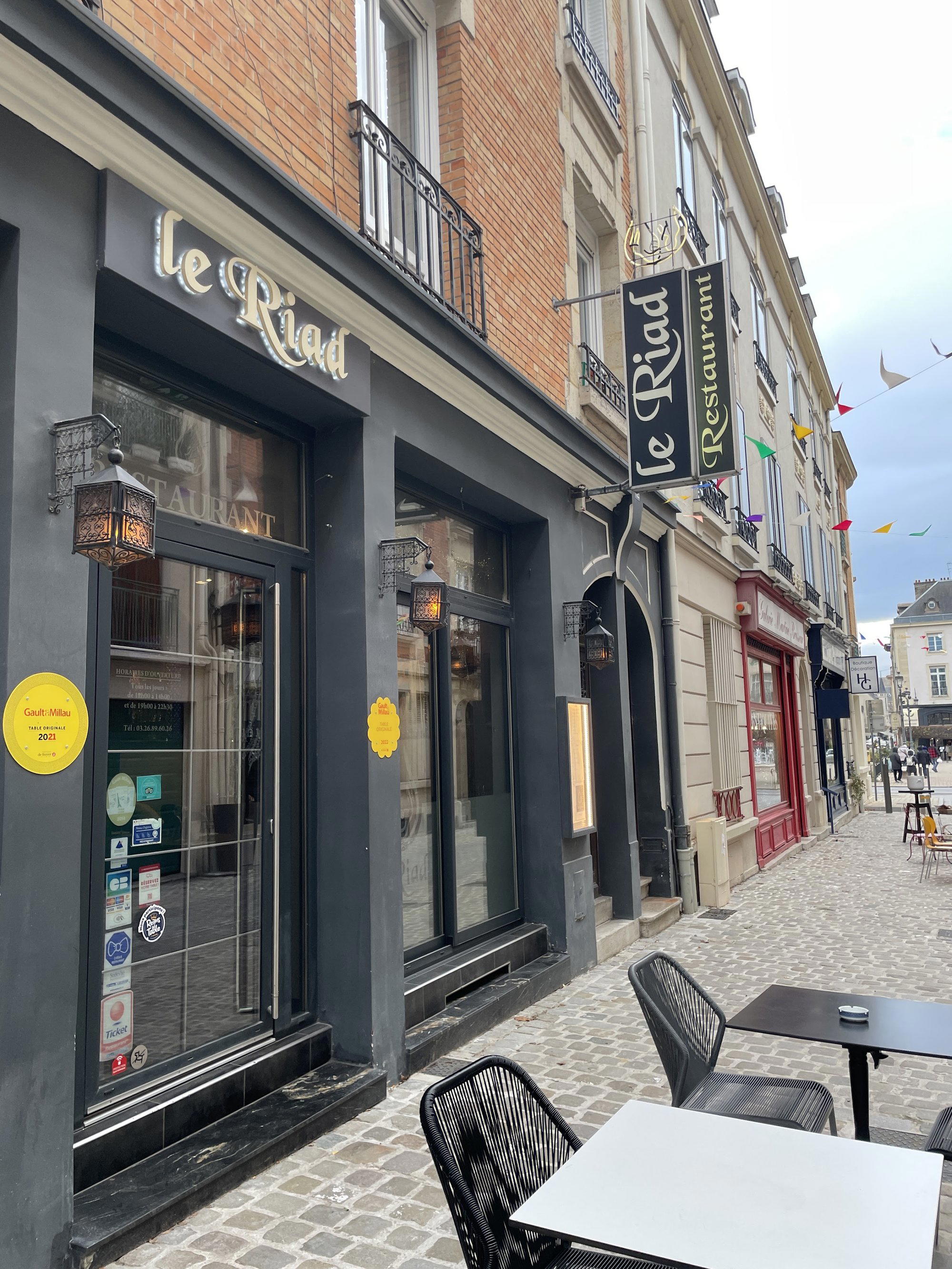 Le Riad restaurant in Reims, France
