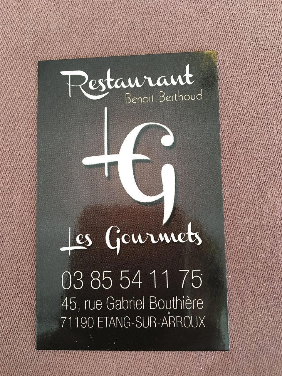 LES GOURMETS restaurant in Etang Sur Arroux, France