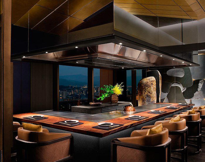 Teppanyaki restaurant in Fukuoka, Japan