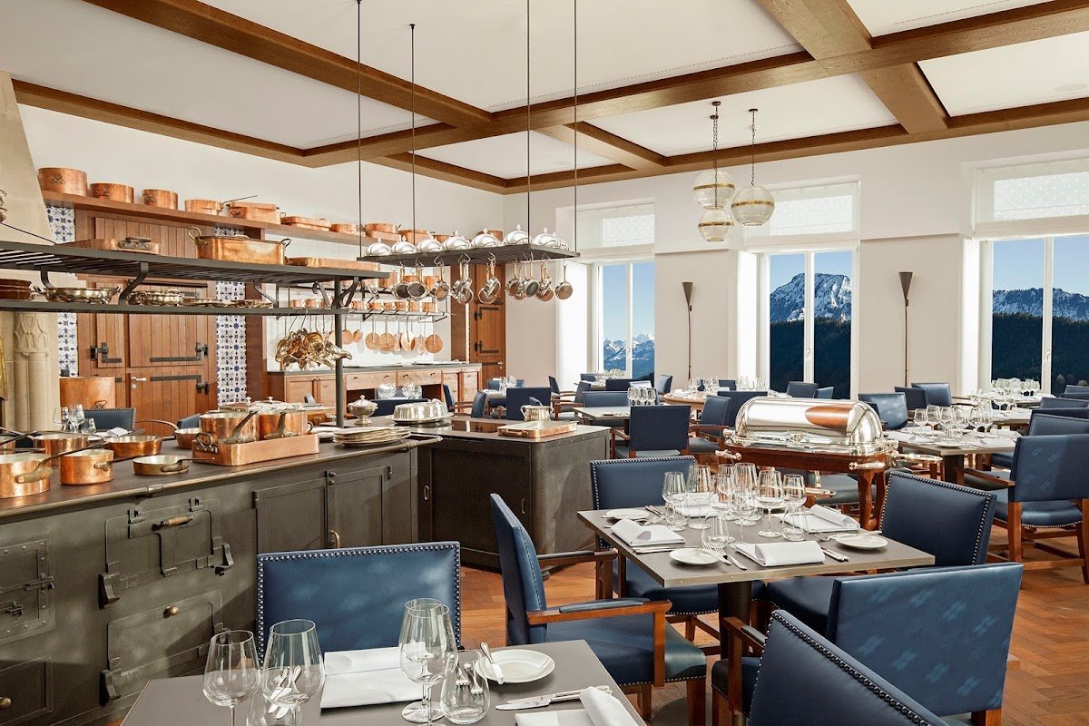 RitzCoffier at the Burgenstock Resort, Lake Lucerne restaurant in Obbürgen, Switzerland