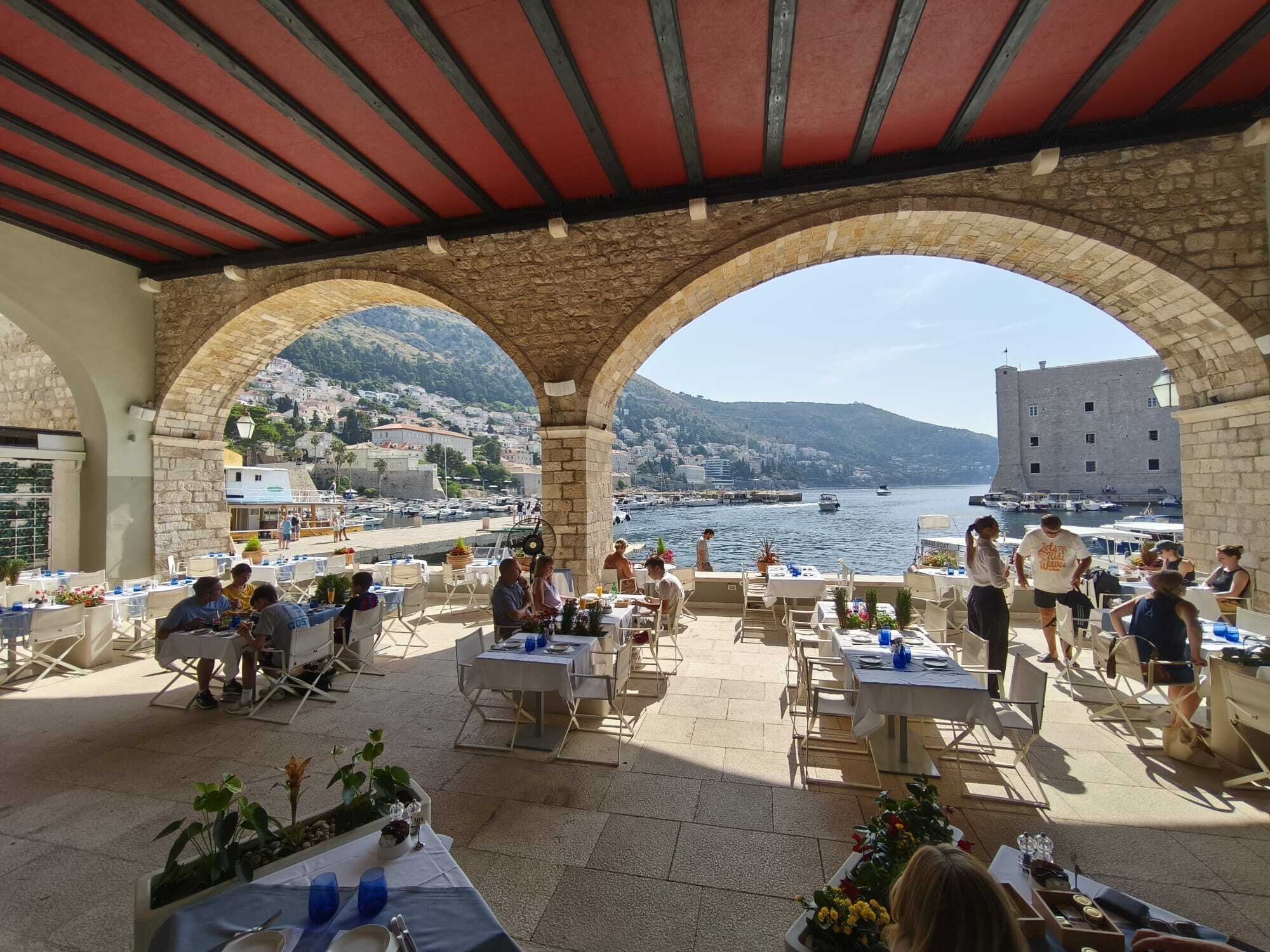 Gradska Kavana Arsenal restaurant in Dubrovnik, Croatia