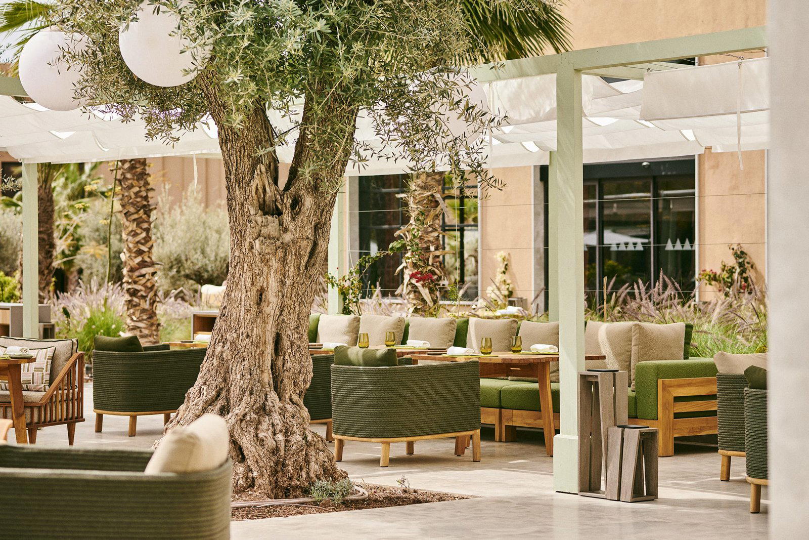 Pavillon Terrace & Pool restaurant in Marrakech, Morocco