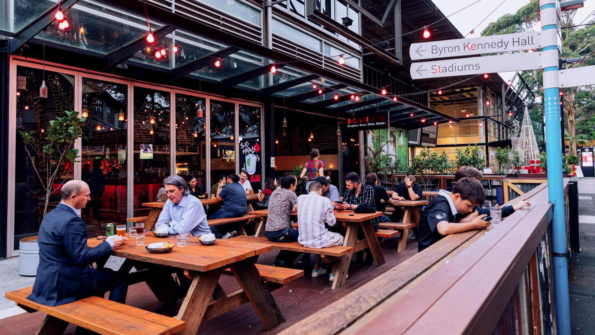 Mary's Entertainment Quarter restaurant in Sydney, Australia