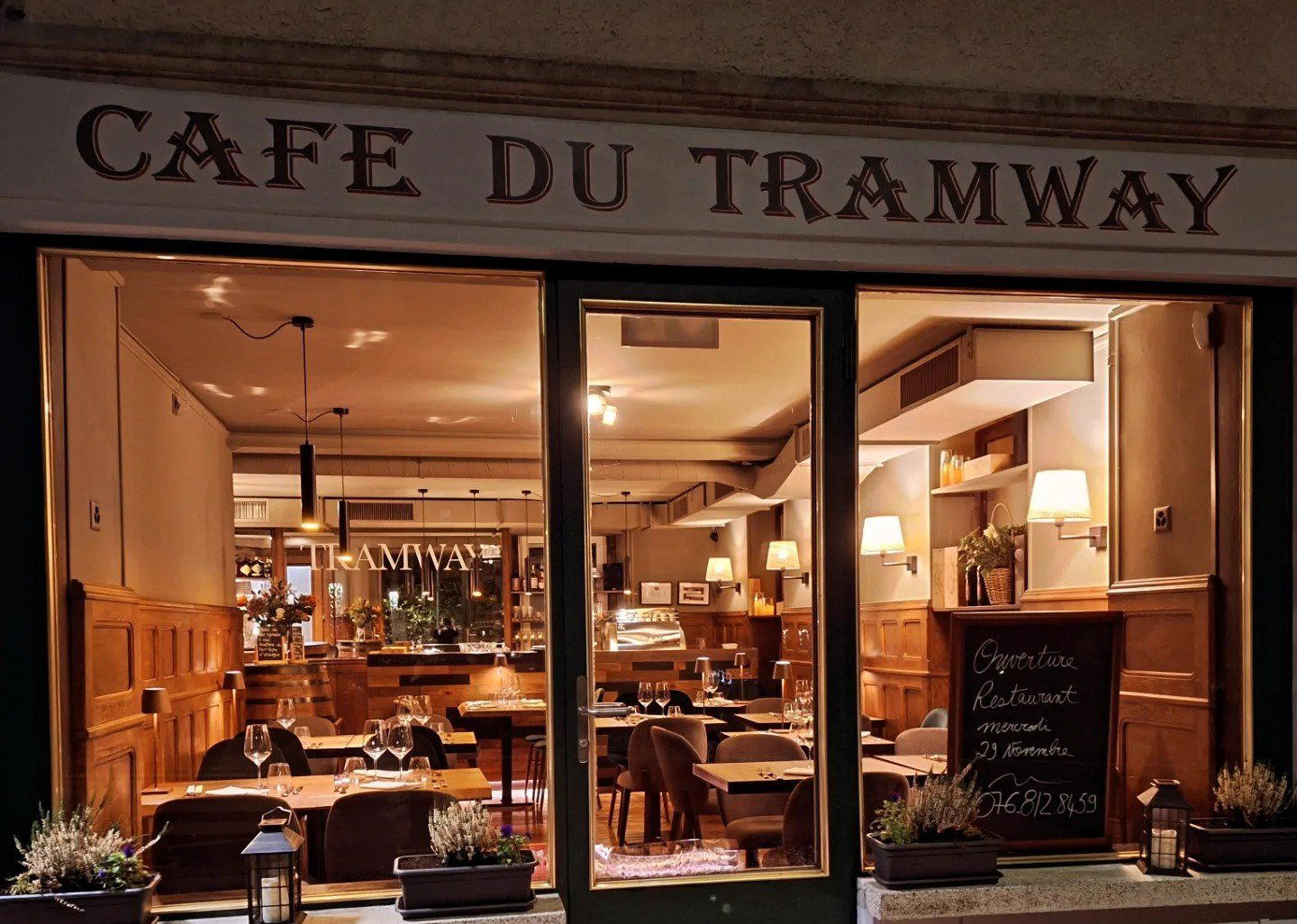Le Café du Tramway restaurant in Lausanne, Switzerland