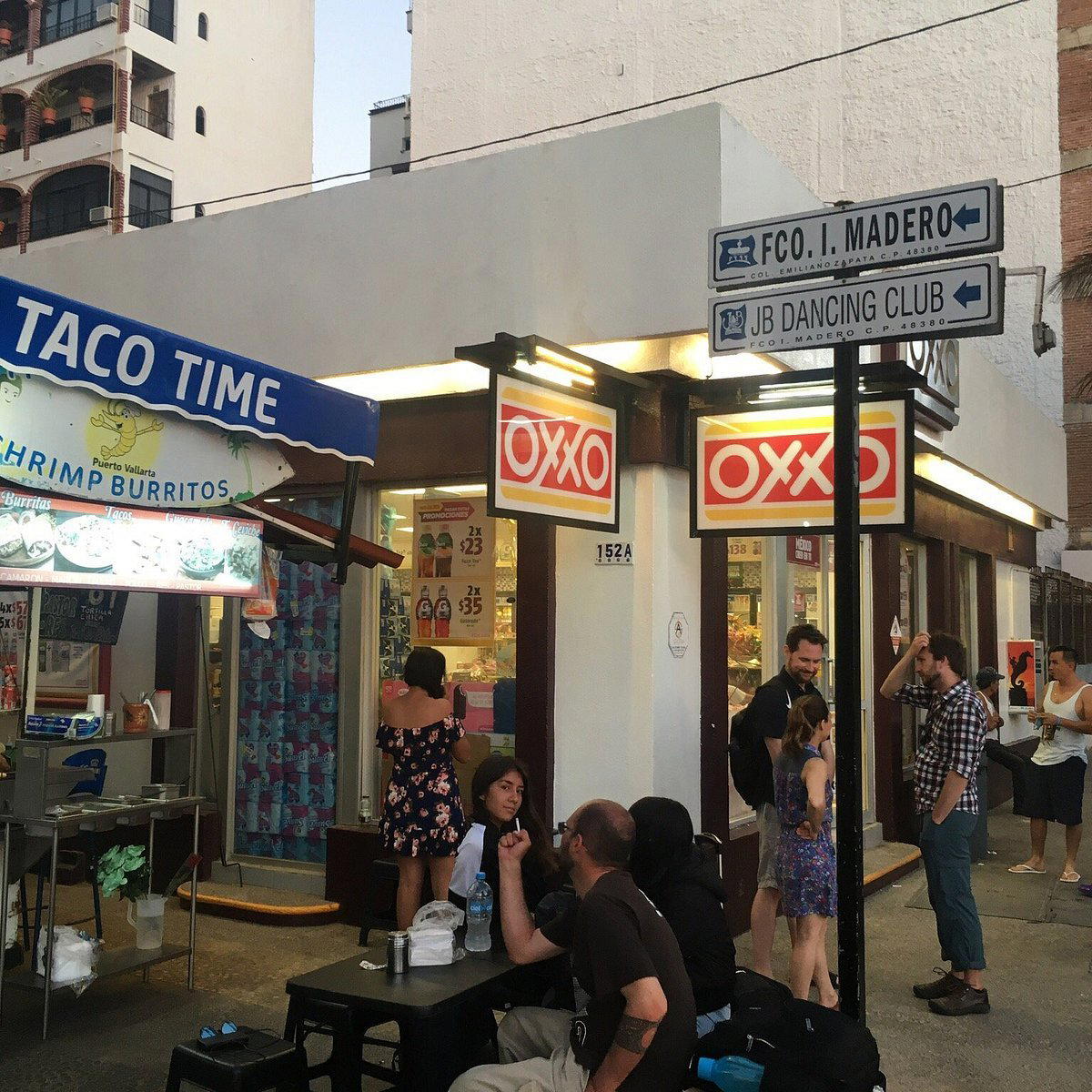 Taco time restaurant in Puerto Vallarta, Mexico