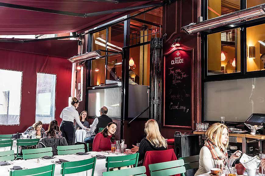 Café Claude restaurant in San Francisco, United States