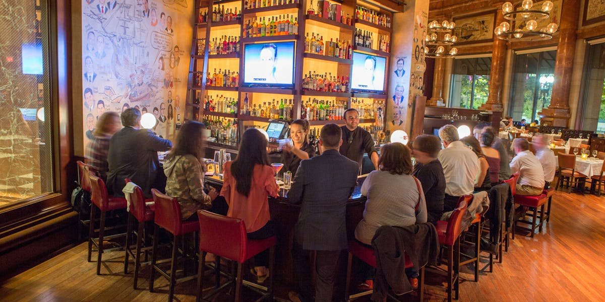 The Palm restaurant in Boston