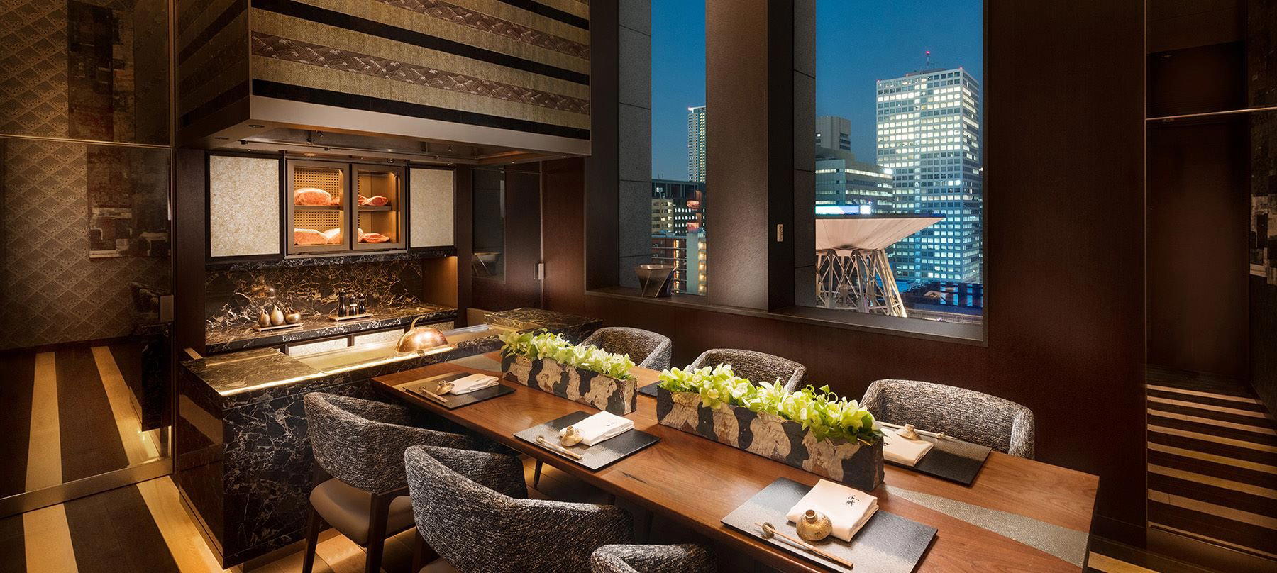 Teppanyaki WAJO restaurant in Osaka, Japan