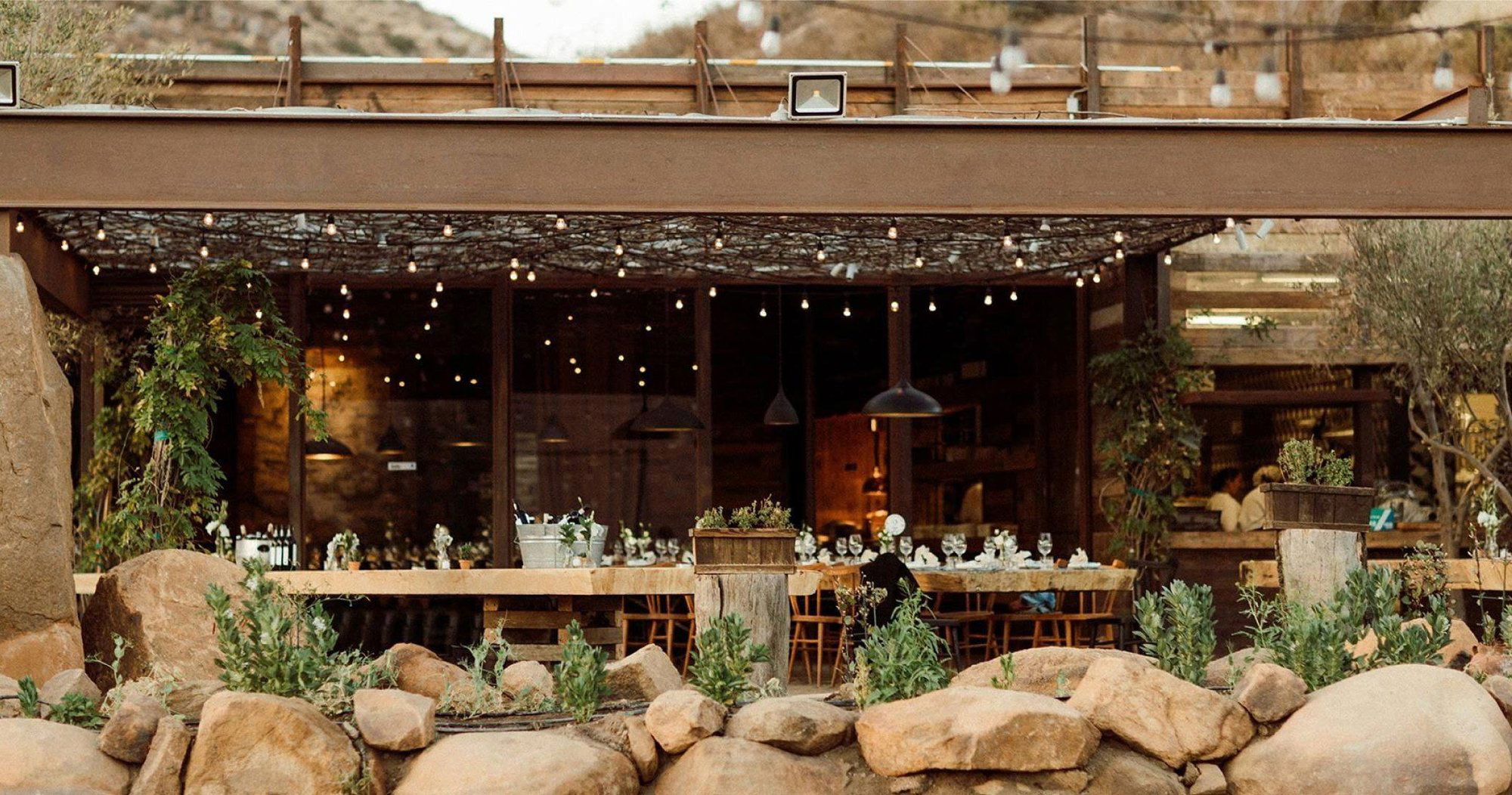 Fauna restaurant in Valle de Guadalupe, Mexico