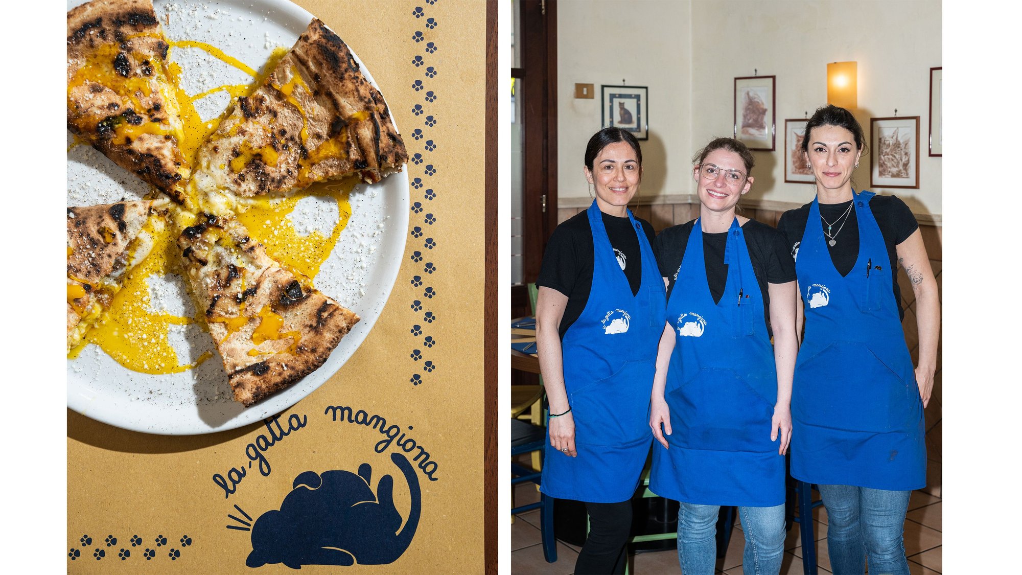 La Gatta Mangiona restaurant in Rome, Italy