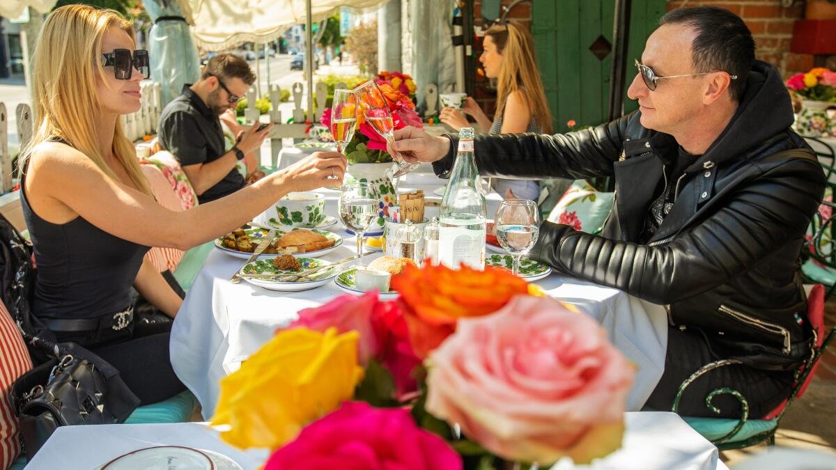 The Ivy restaurant in Los Angeles