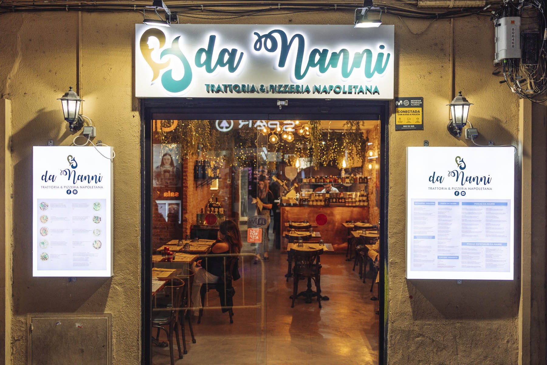 Pizzeria Da Nanni restaurant in Barcelona, Spain