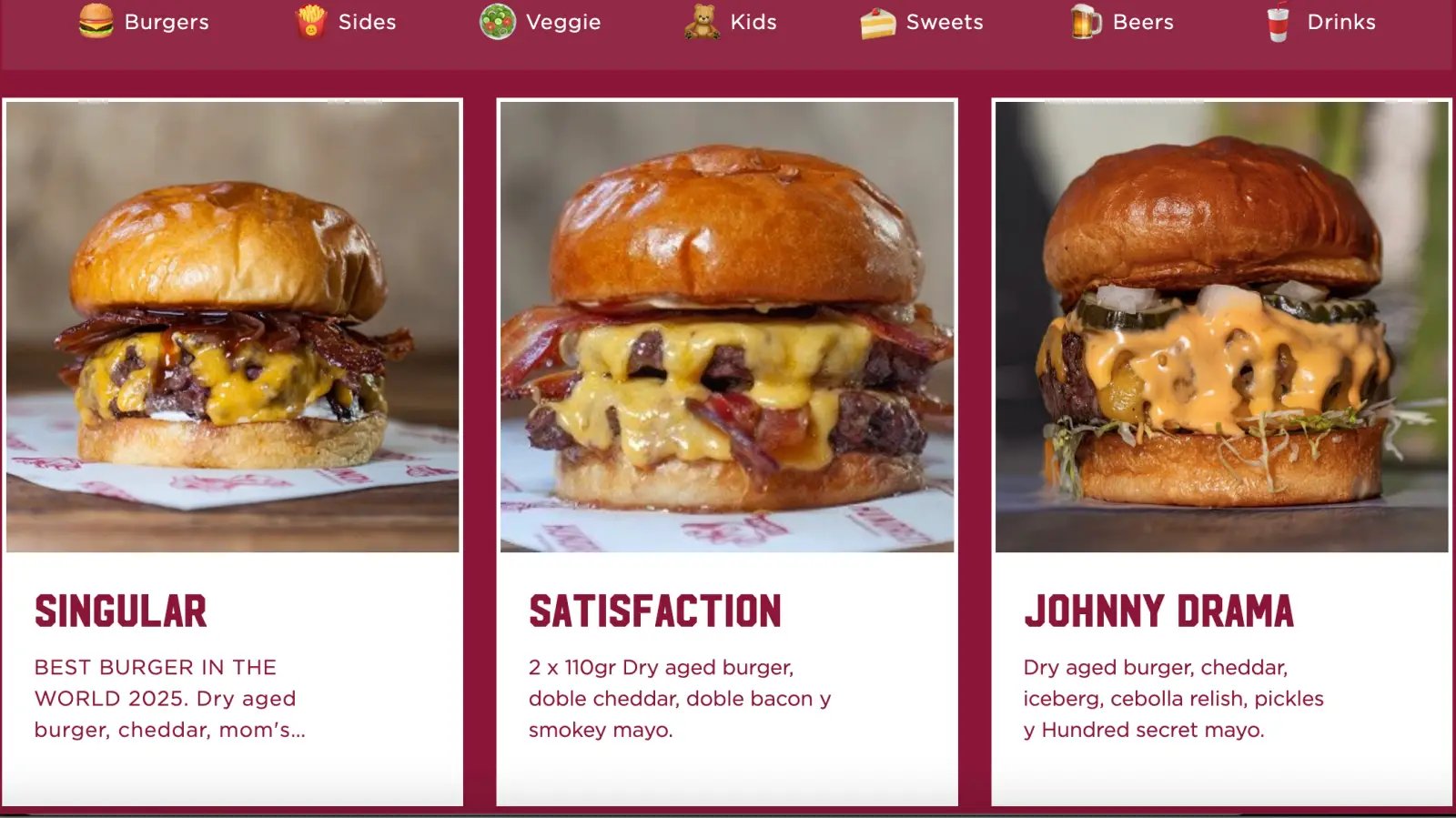 Hundred Burgers restaurant in València