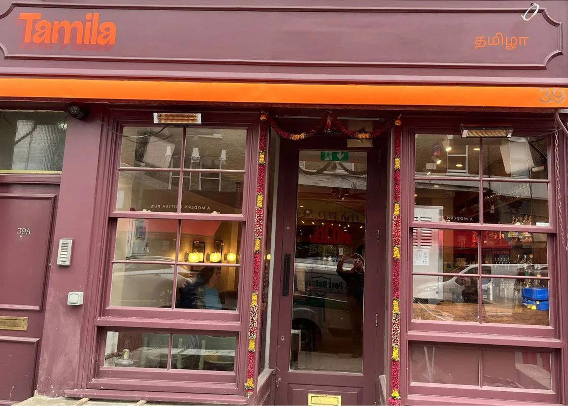 Tamila restaurant in London, United Kingdom