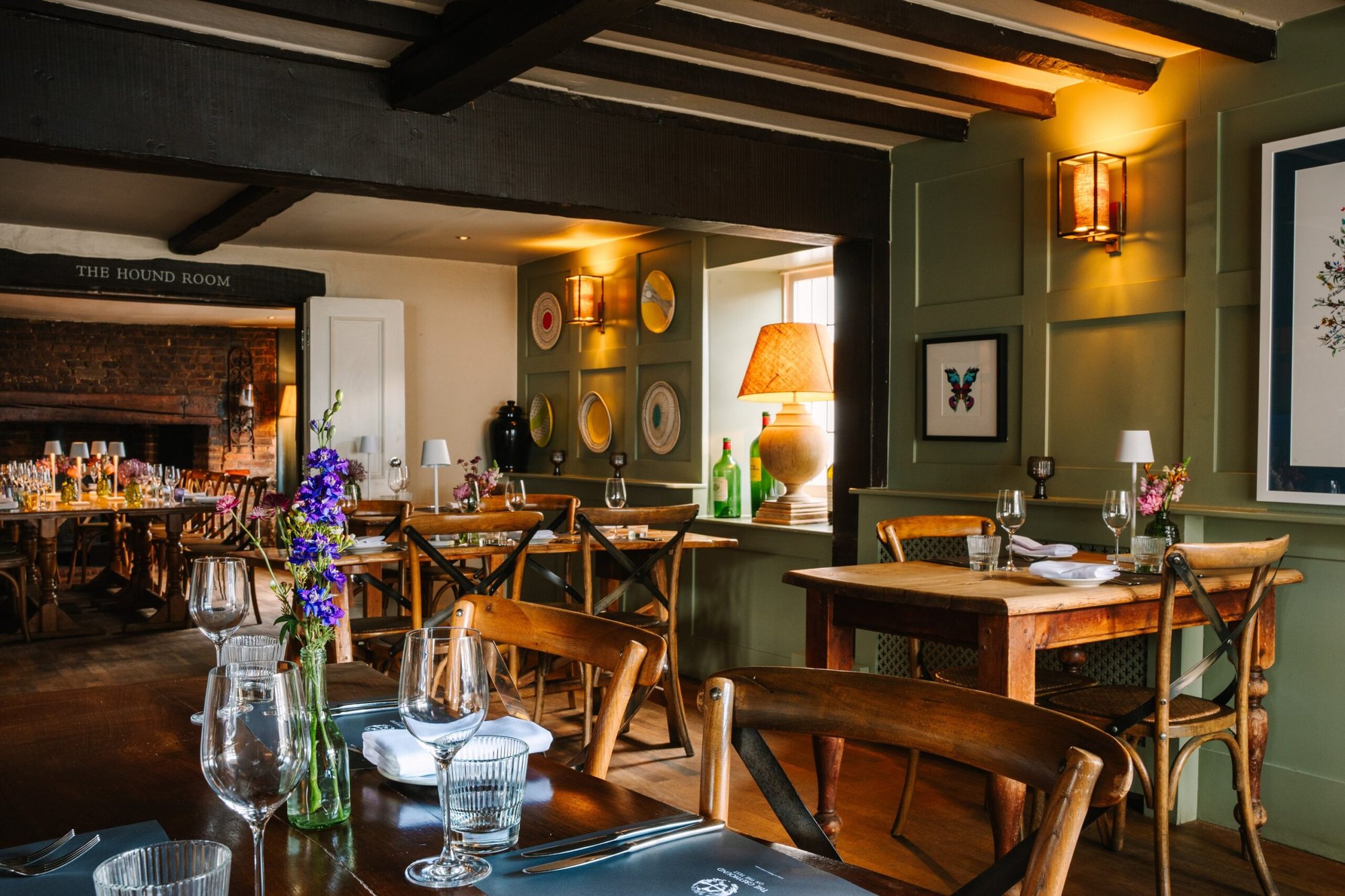 Greyhound on the Test restaurant in Stockbridge, United Kingdom