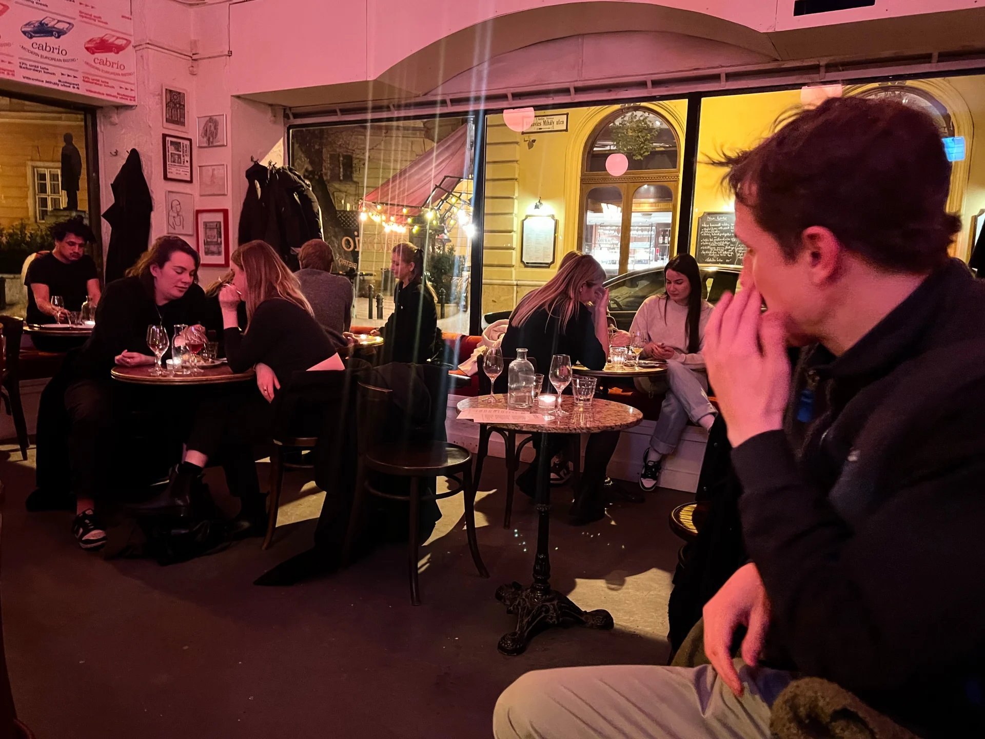 Cabrio restaurant in Budapest, Hungary