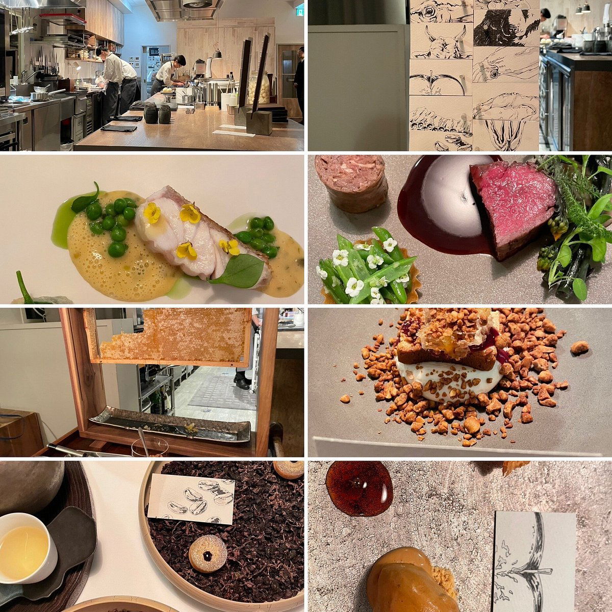 Installation Table ENSO L'asymetrie du calme, Restaurant in Ishikawa