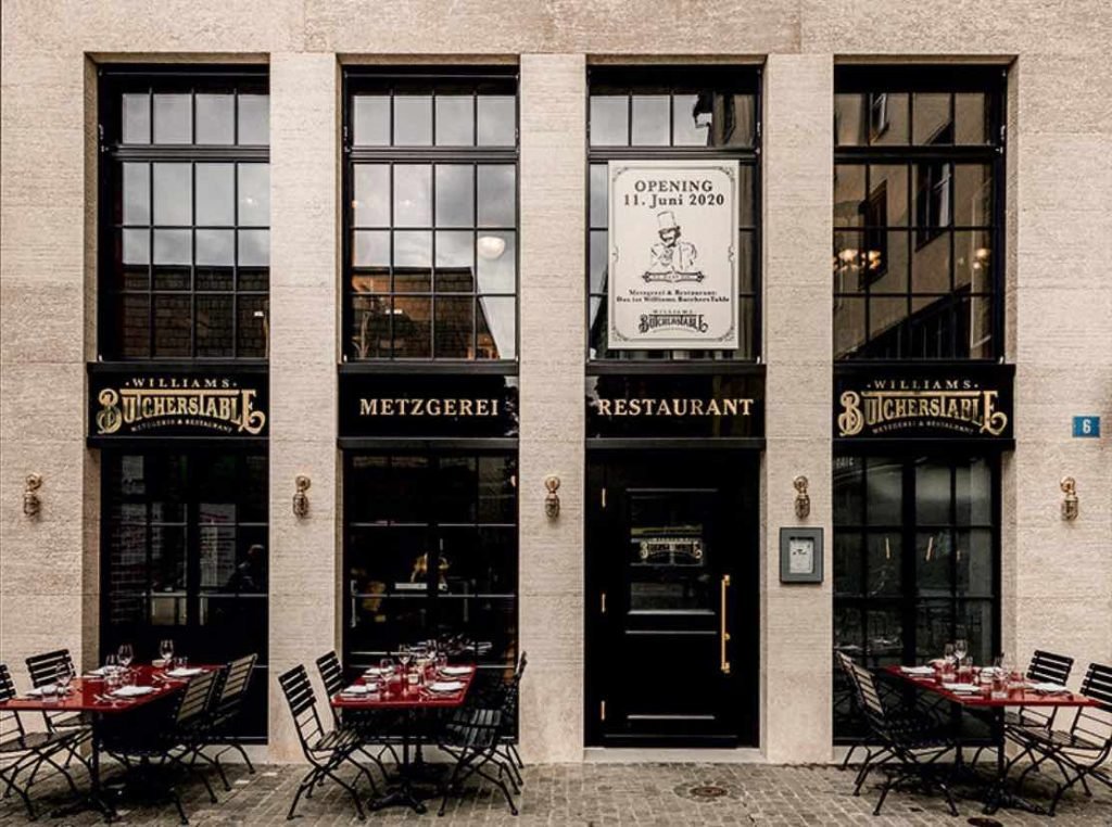 Williams Butchers Table restaurant in Zürich, Switzerland