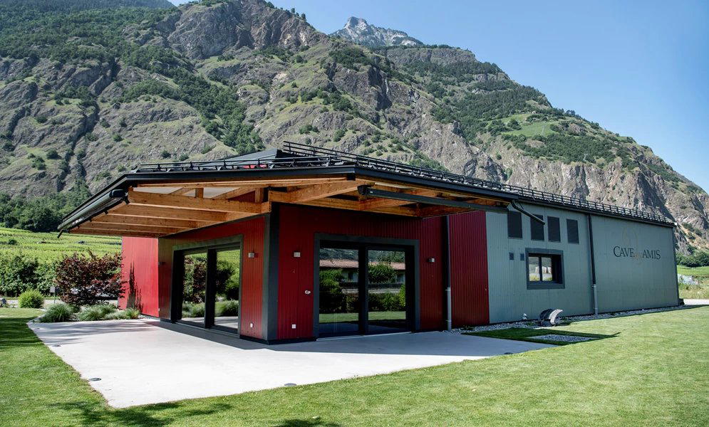 Cave des Amis winery in Fully, Switzerland