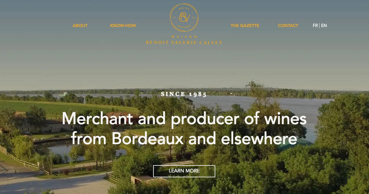 Benoit Avlerie Calvet winery in Parempuyre, France