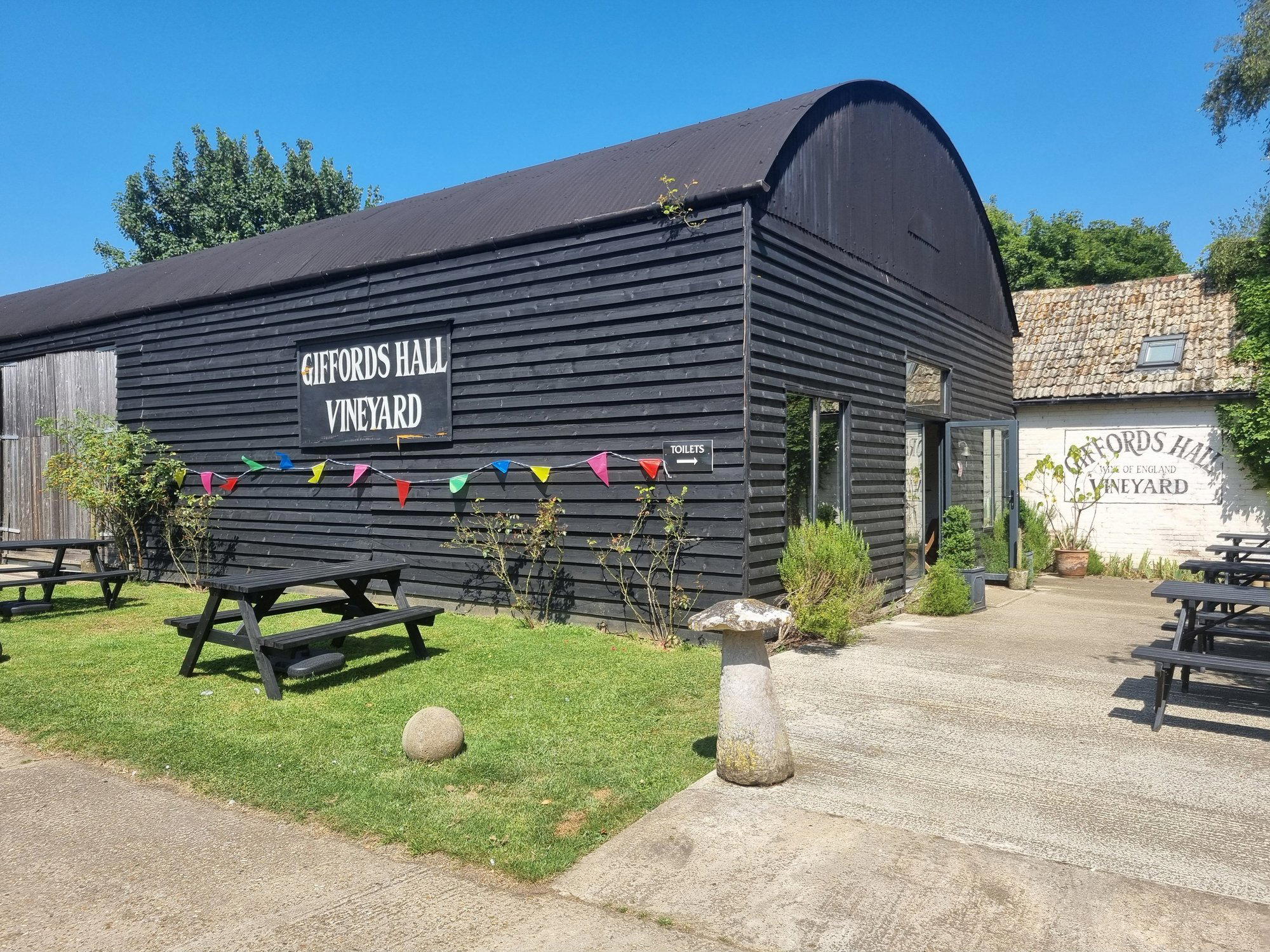 Giffords Hall winery in Bury St Edmunds