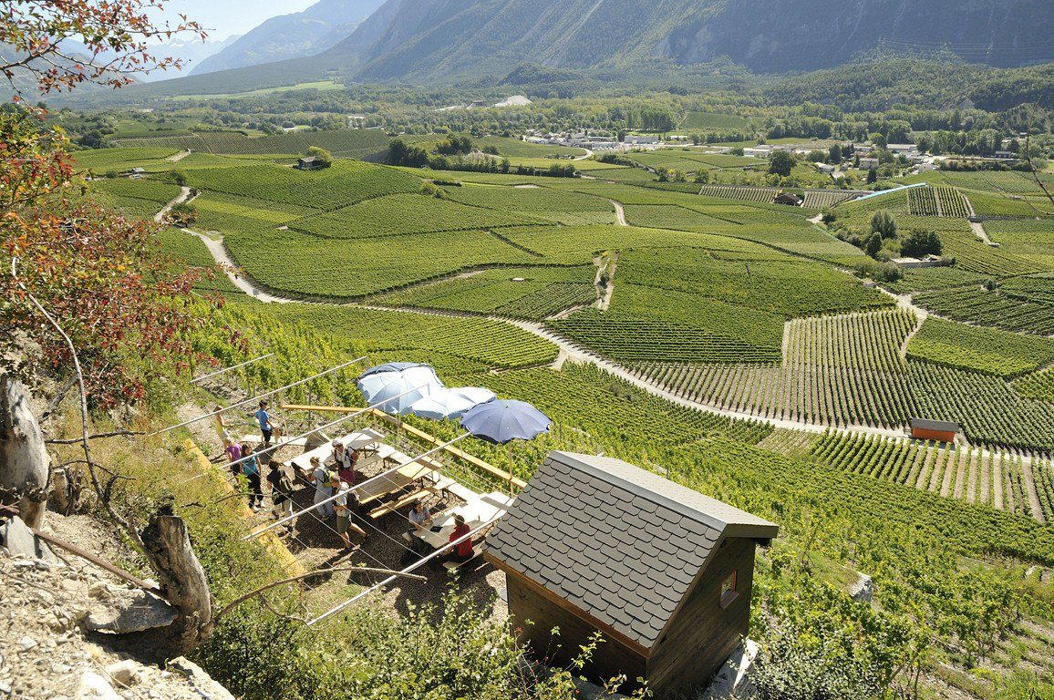 Cave de la Crettaz winery in Venthone