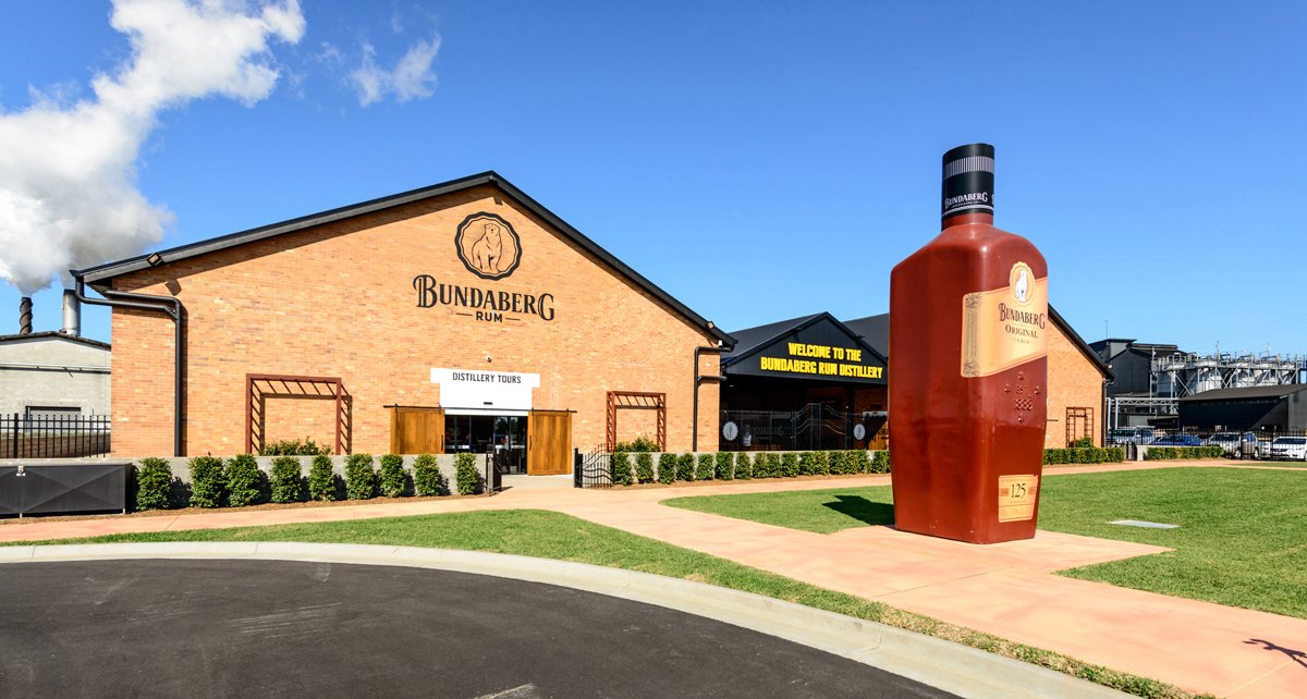 Bundaberg Rum Distillery winery in Bundaberg, Australia