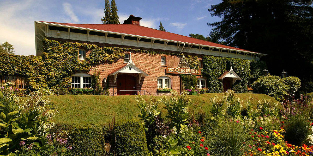 Korbel Champagne Cellars winery in Guerneville