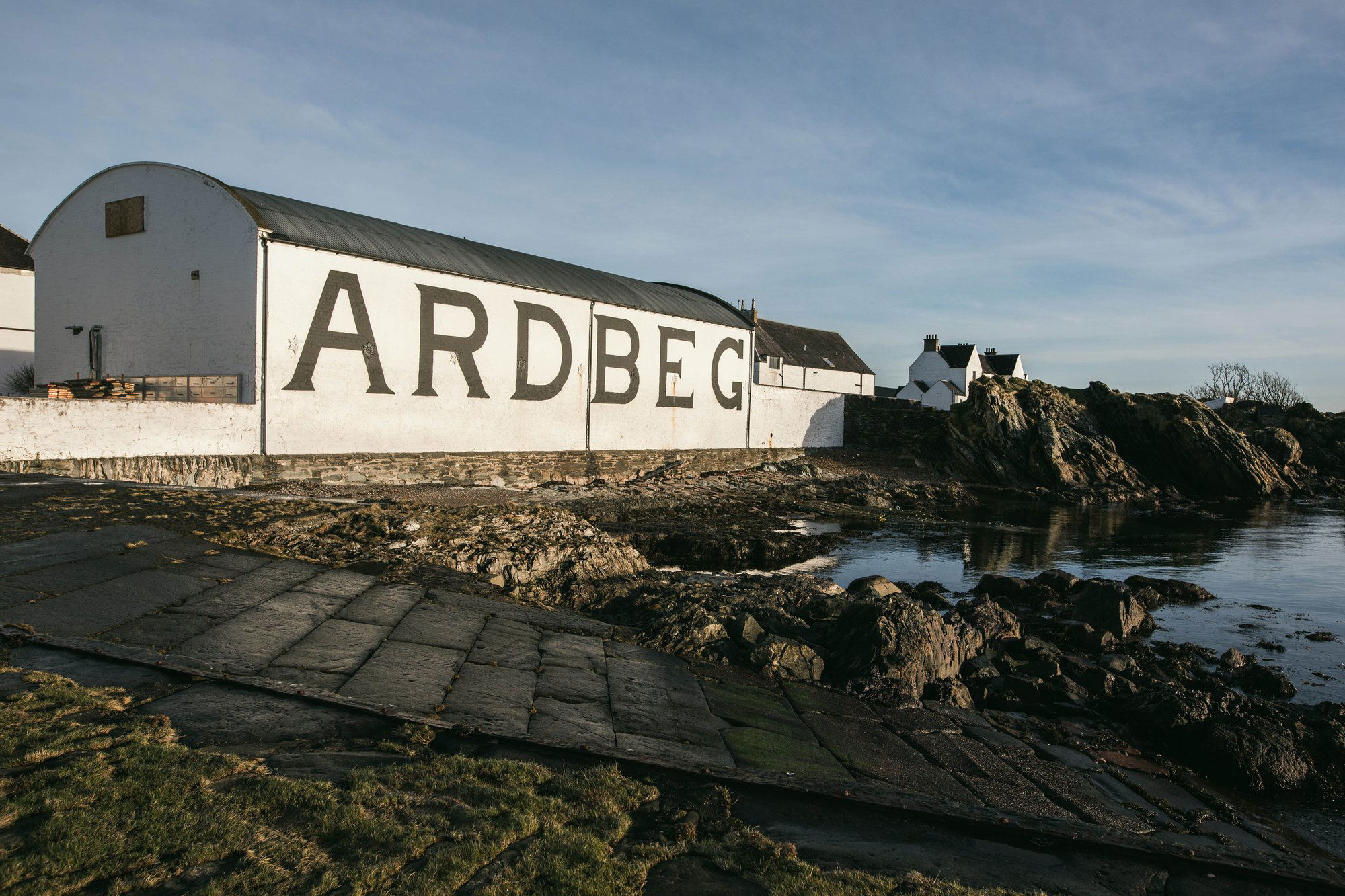Ardbeg winery in Port Ellen, Scotland