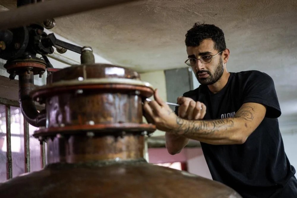 Distilleria Giovi winery in Valdina, Italy