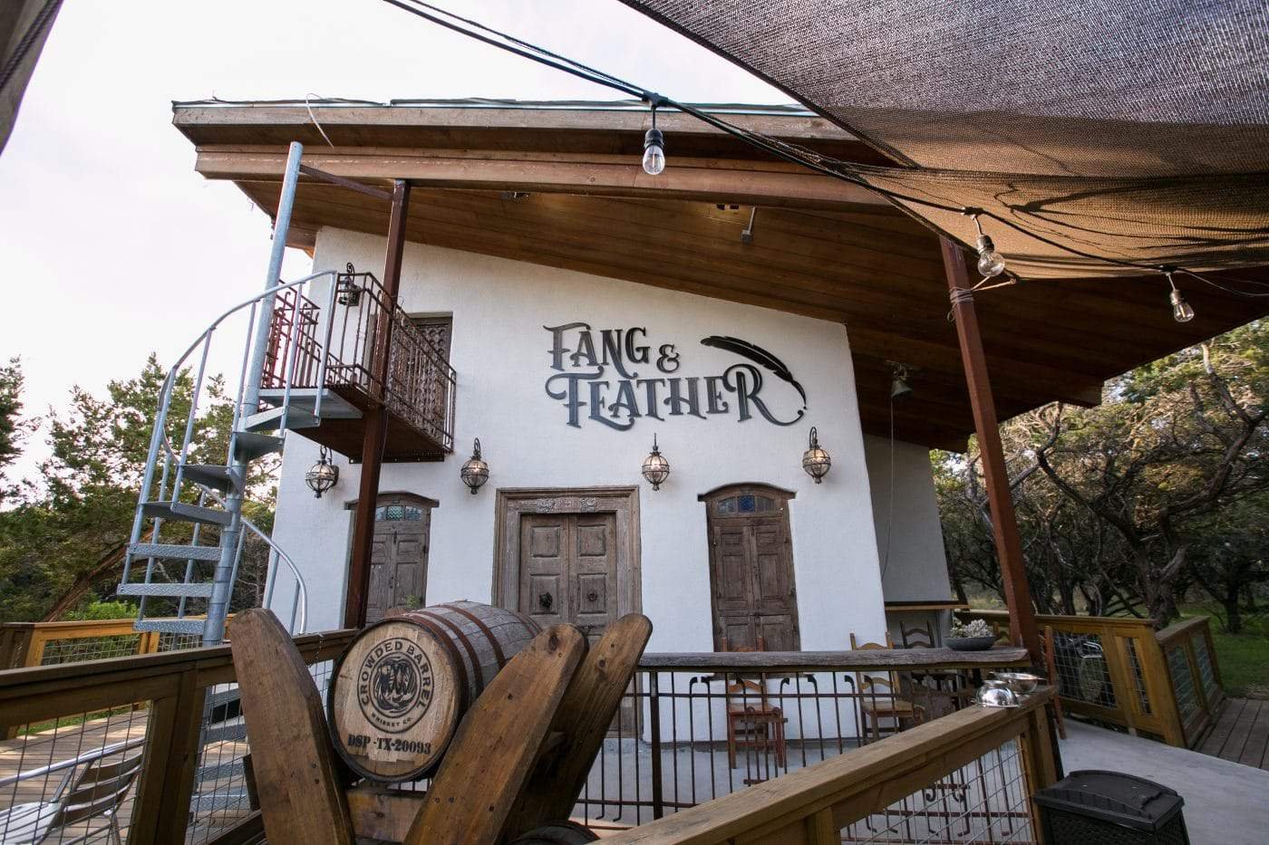 Crowded Barrel Whiskey Co. winery in Austin, Canada