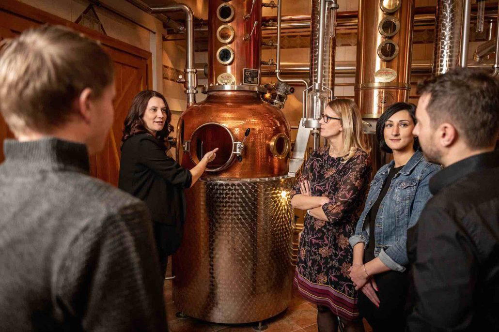 Private Distillery Weisz winery in Gols, Austria