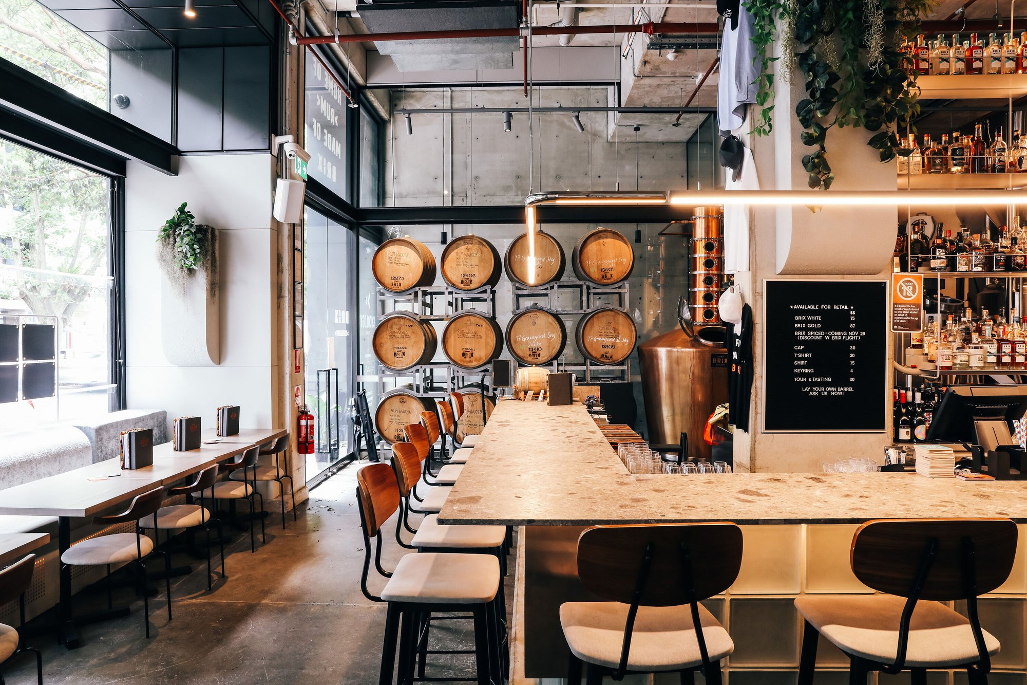 Brix Distillers winery in Sydney, Australia