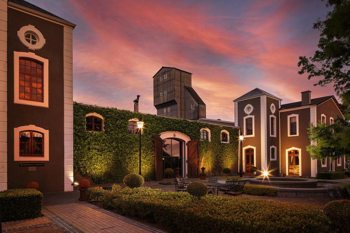 Van Ryn’s Distillery winery in Stellenbosch, South Africa