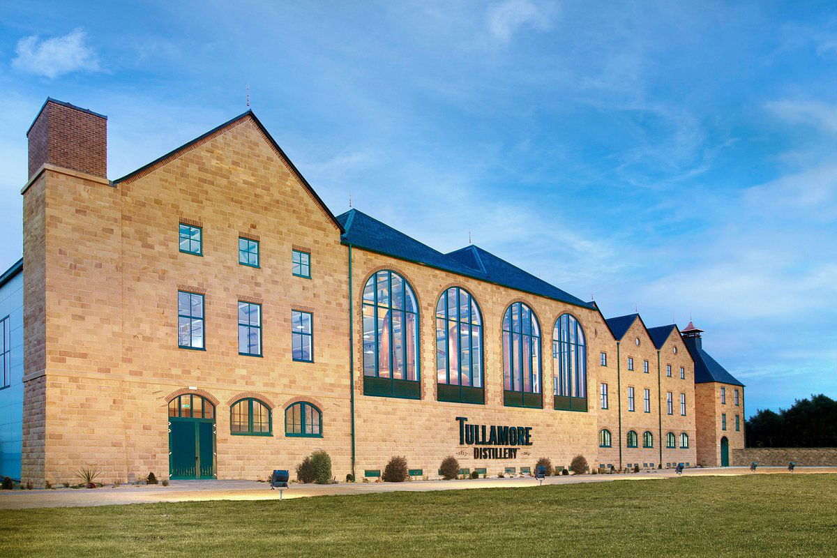 Tullamore D.E.W. winery in Tullamore, Ireland