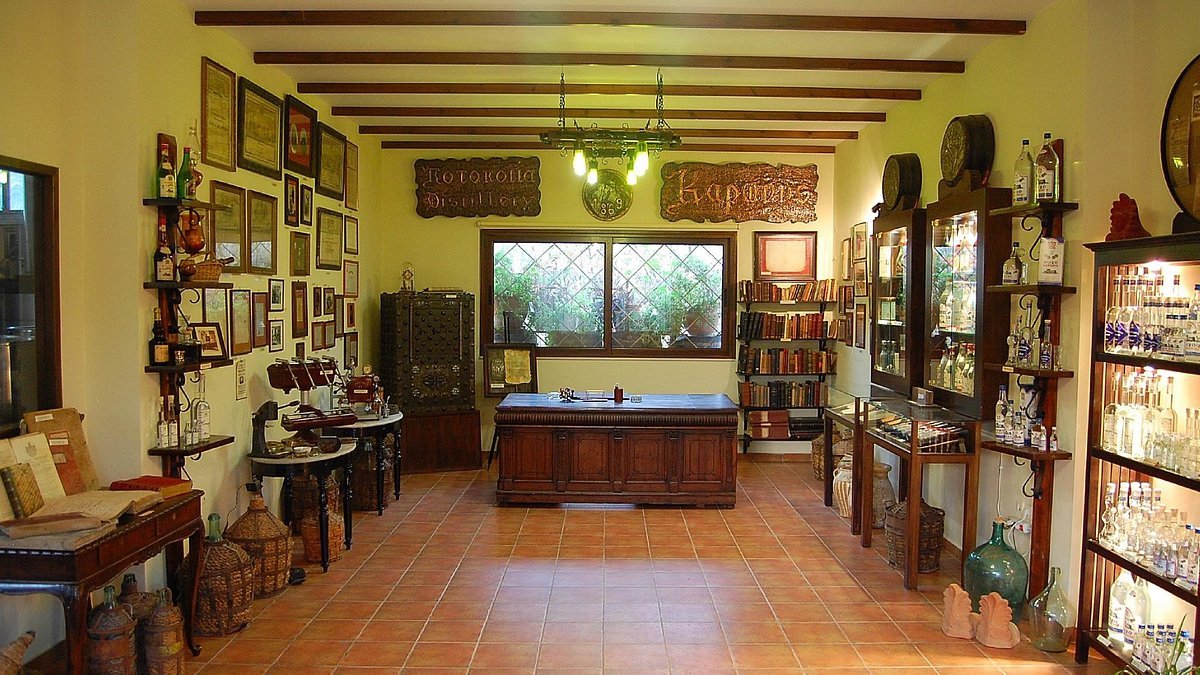 Helion Distillery winery in Athens, Greece