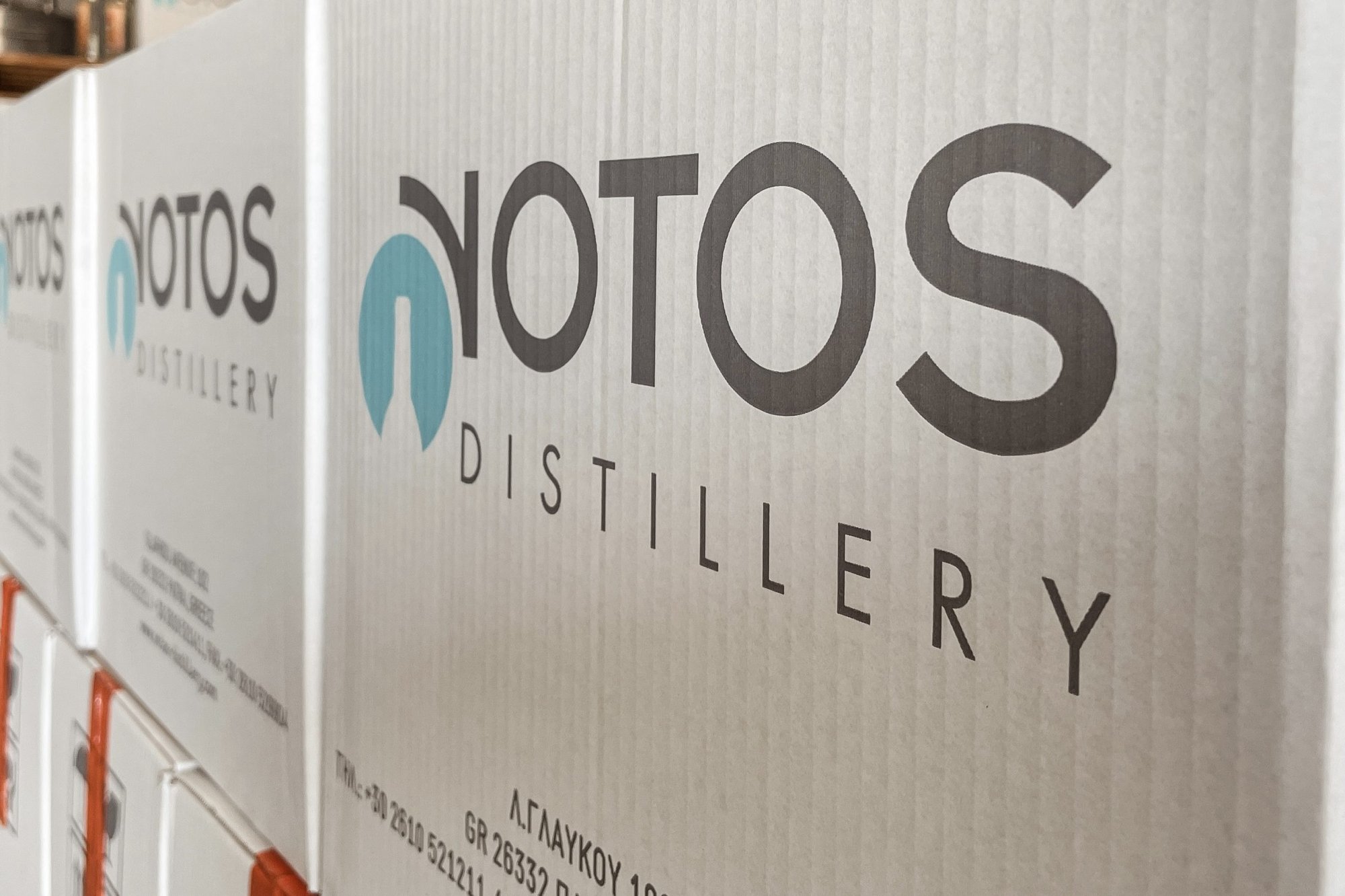Notos Distillery winery in Patras, Greece